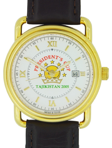 Часы с символикой заказчика.  Presidents Cup Tajikistan 2005