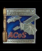Значок Khrunichev space center ACeS lockheed martin.